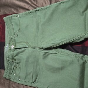 Green Ankle Pants